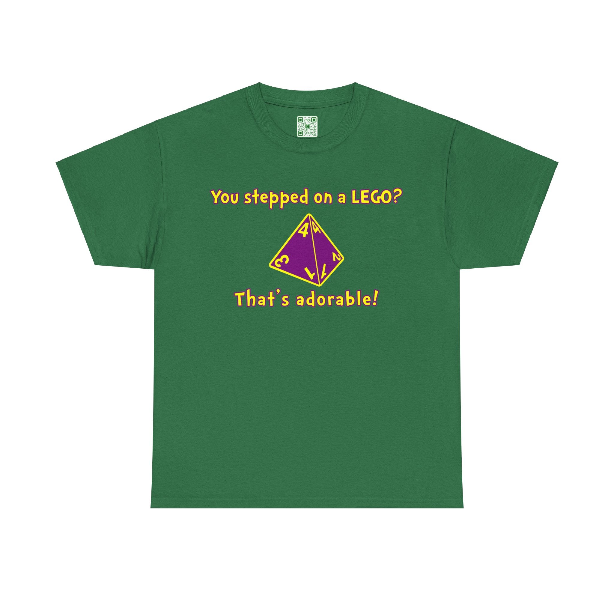 Load image into Gallery viewer, "You stepped on a LEGO? That's adorable." - Unisex Heavy Cotton Tee
