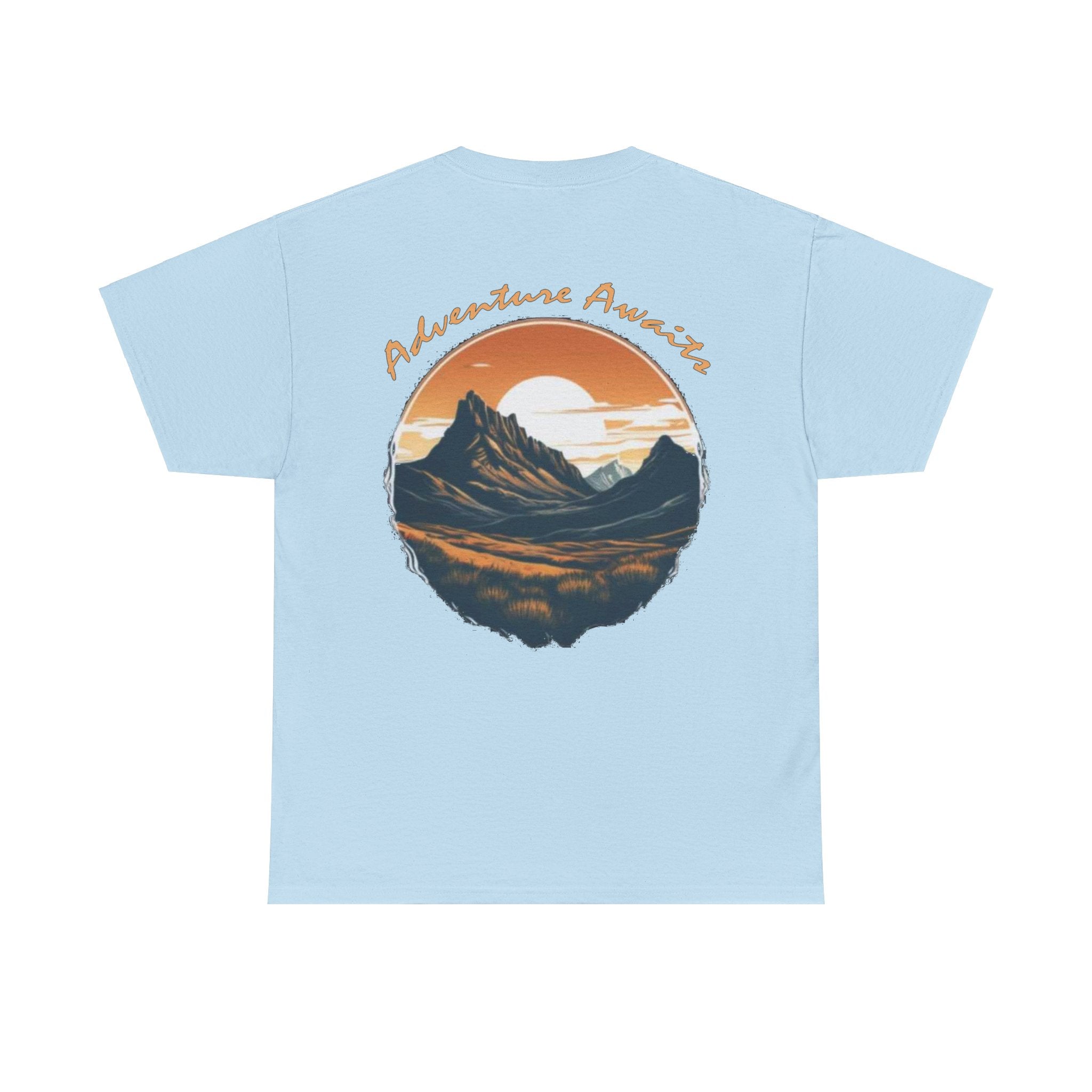 Load image into Gallery viewer, Wanderlust Nutrition: "Adventure Awaits" - Unisex Heavy Cotton Tee