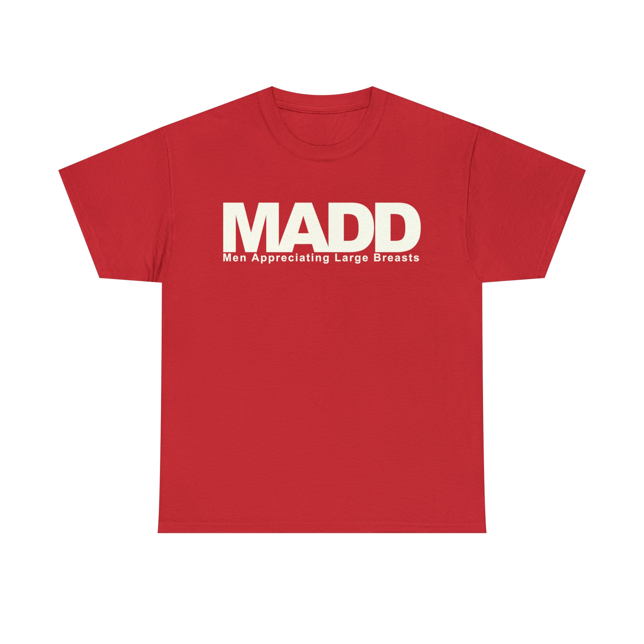 Load image into Gallery viewer, "MADD: Men Appreciating Large Breasts" - Unisex Heavy Cotton Tee