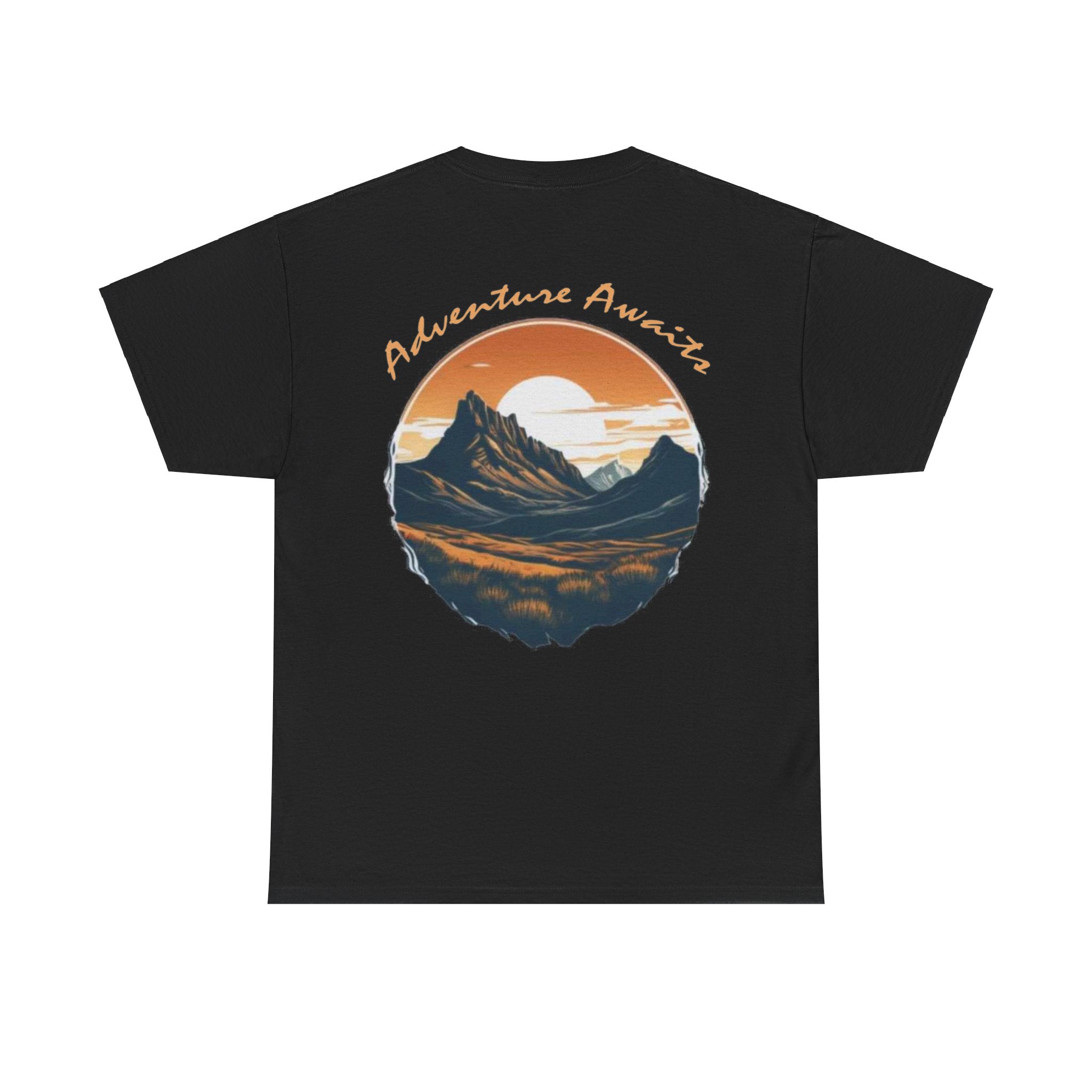 Load image into Gallery viewer, Wanderlust Nutrition: "Adventure Awaits" - Unisex Heavy Cotton Tee