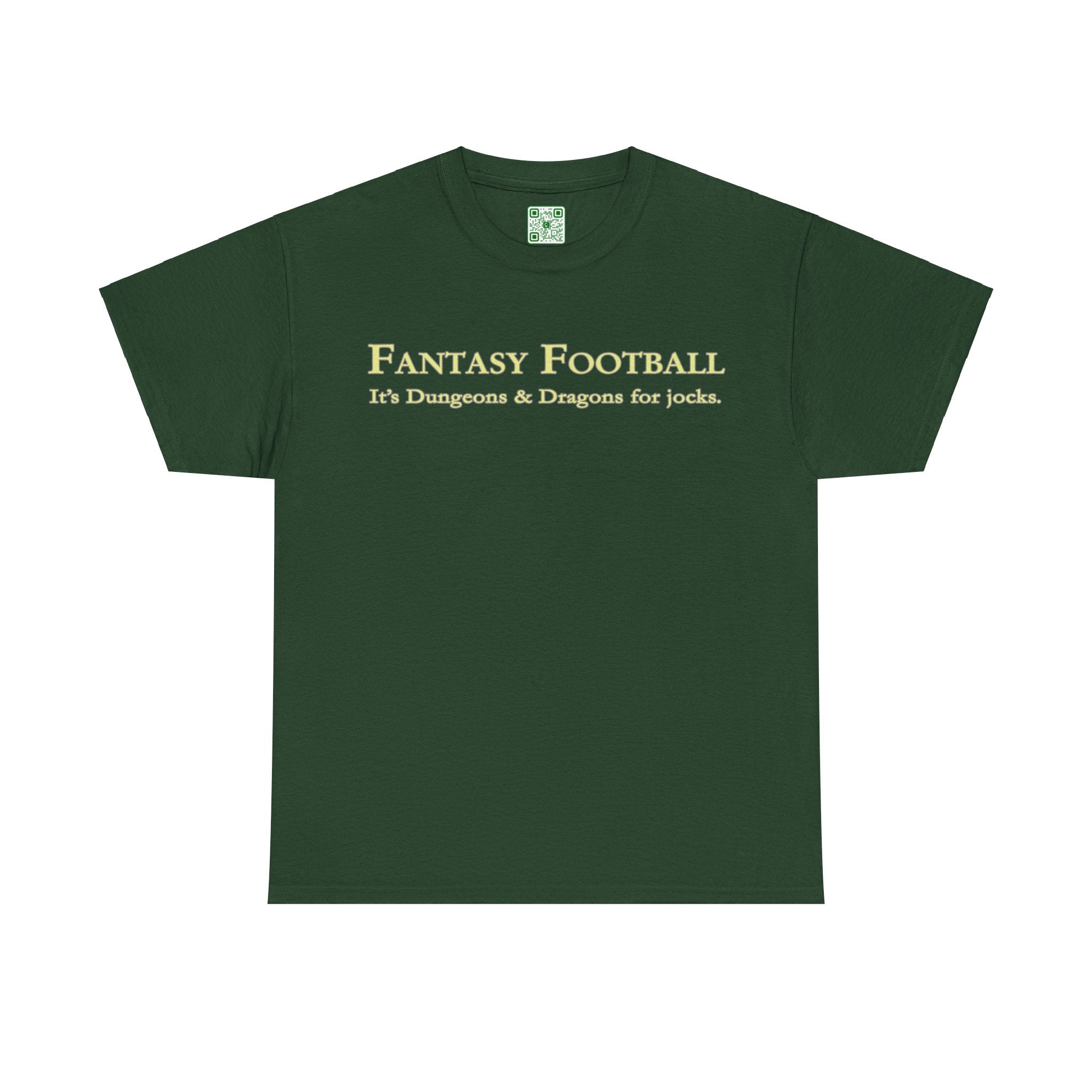 Load image into Gallery viewer, "Fantasy Football: It's Dungeons and Dragons for jocks." - Unisex Heavy Cotton Tee