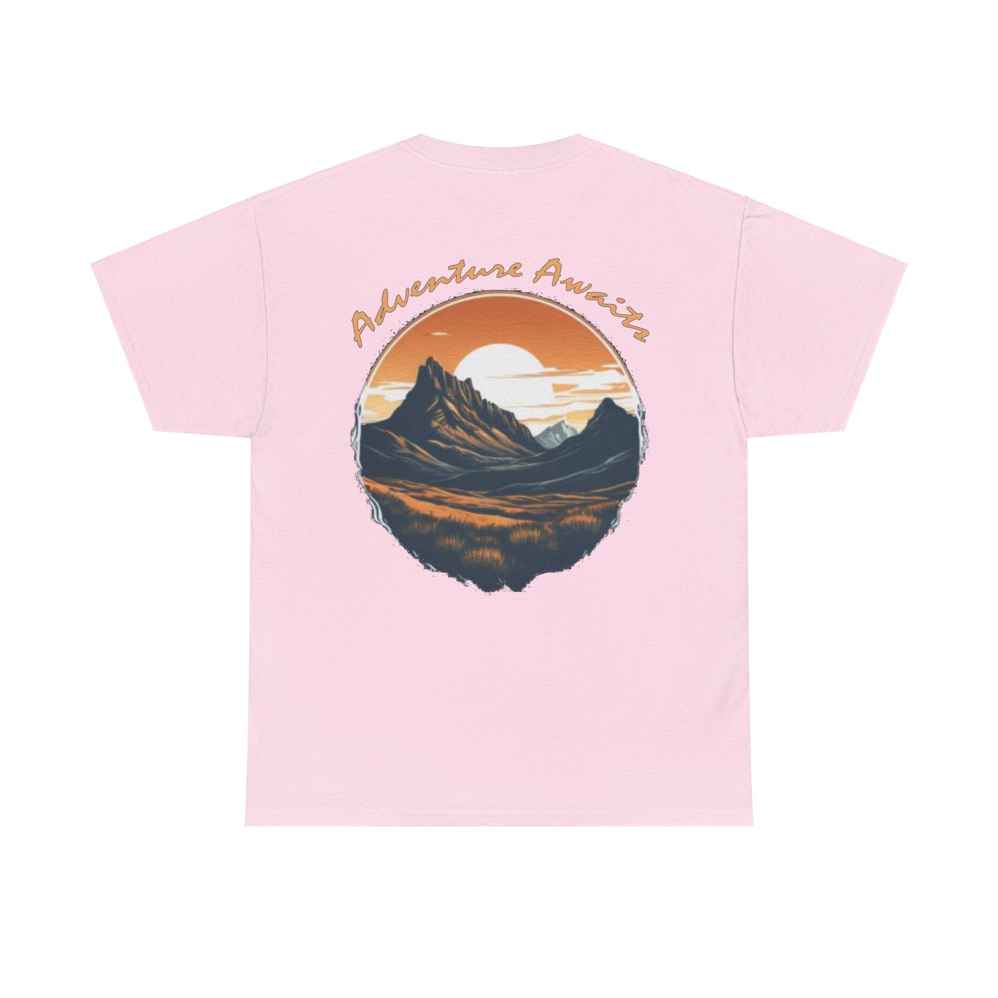 Load image into Gallery viewer, Wanderlust Nutrition: "Adventure Awaits" - Unisex Heavy Cotton Tee