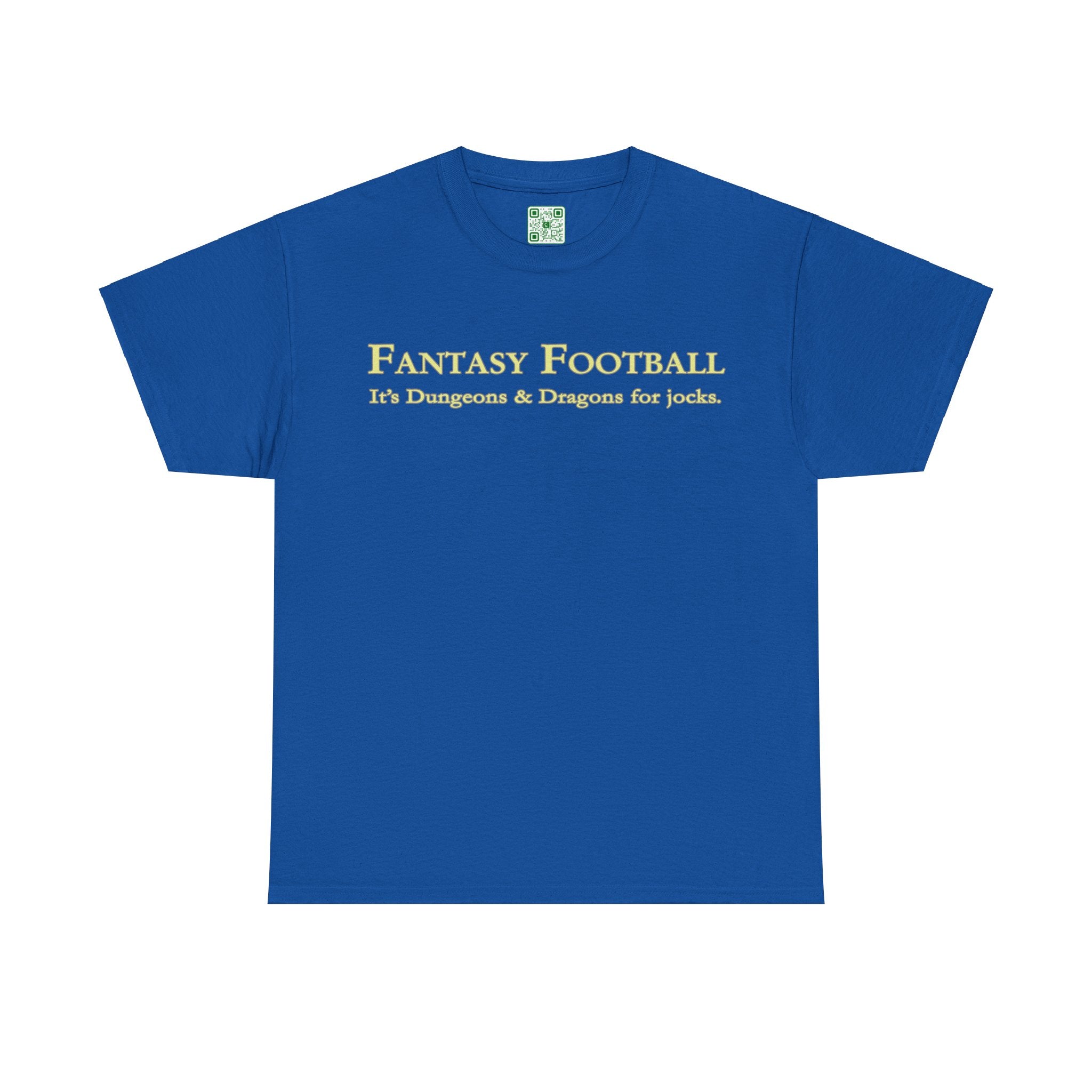 Load image into Gallery viewer, "Fantasy Football: It's Dungeons and Dragons for jocks." - Unisex Heavy Cotton Tee