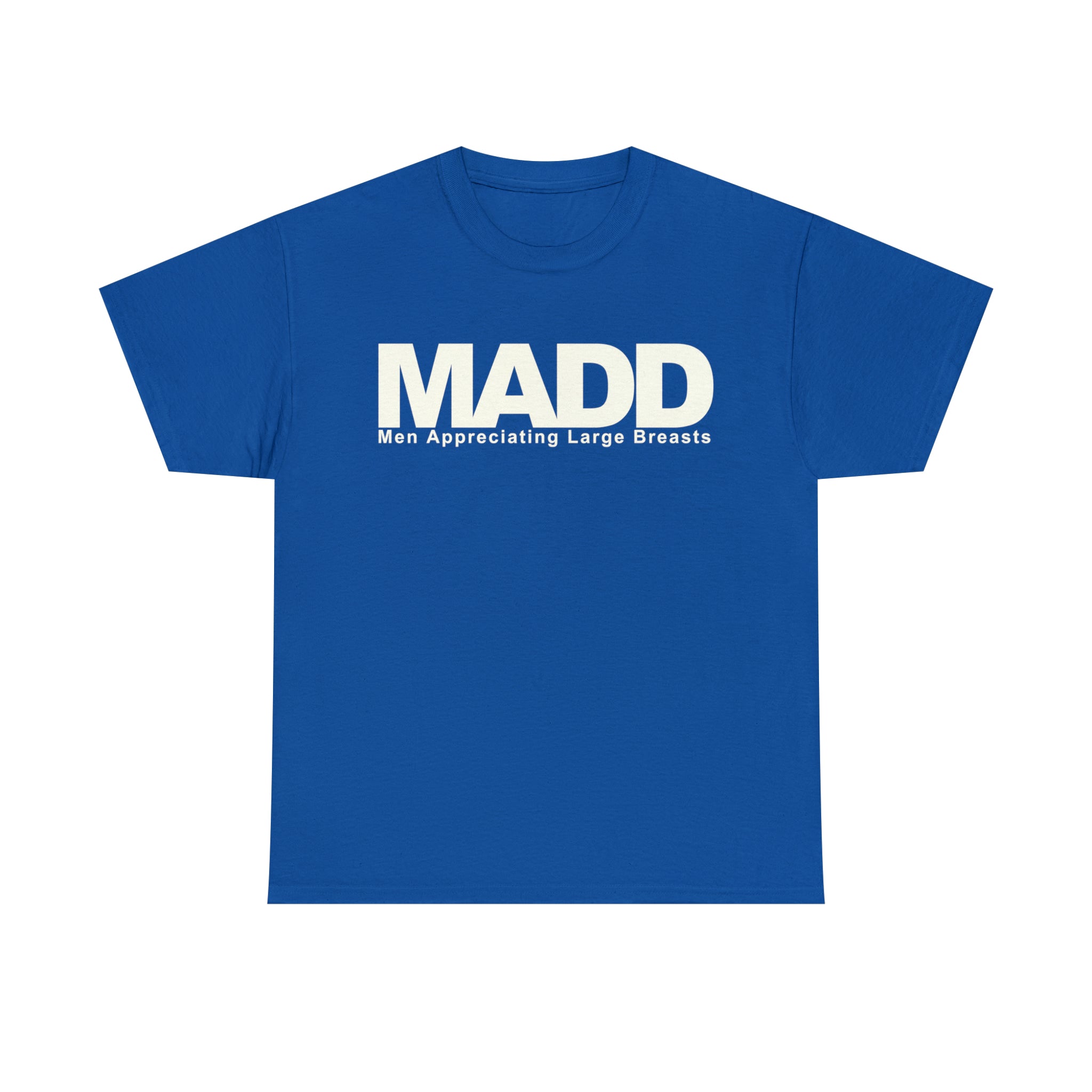 Load image into Gallery viewer, "MADD: Men Appreciating Large Breasts" - Unisex Heavy Cotton Tee