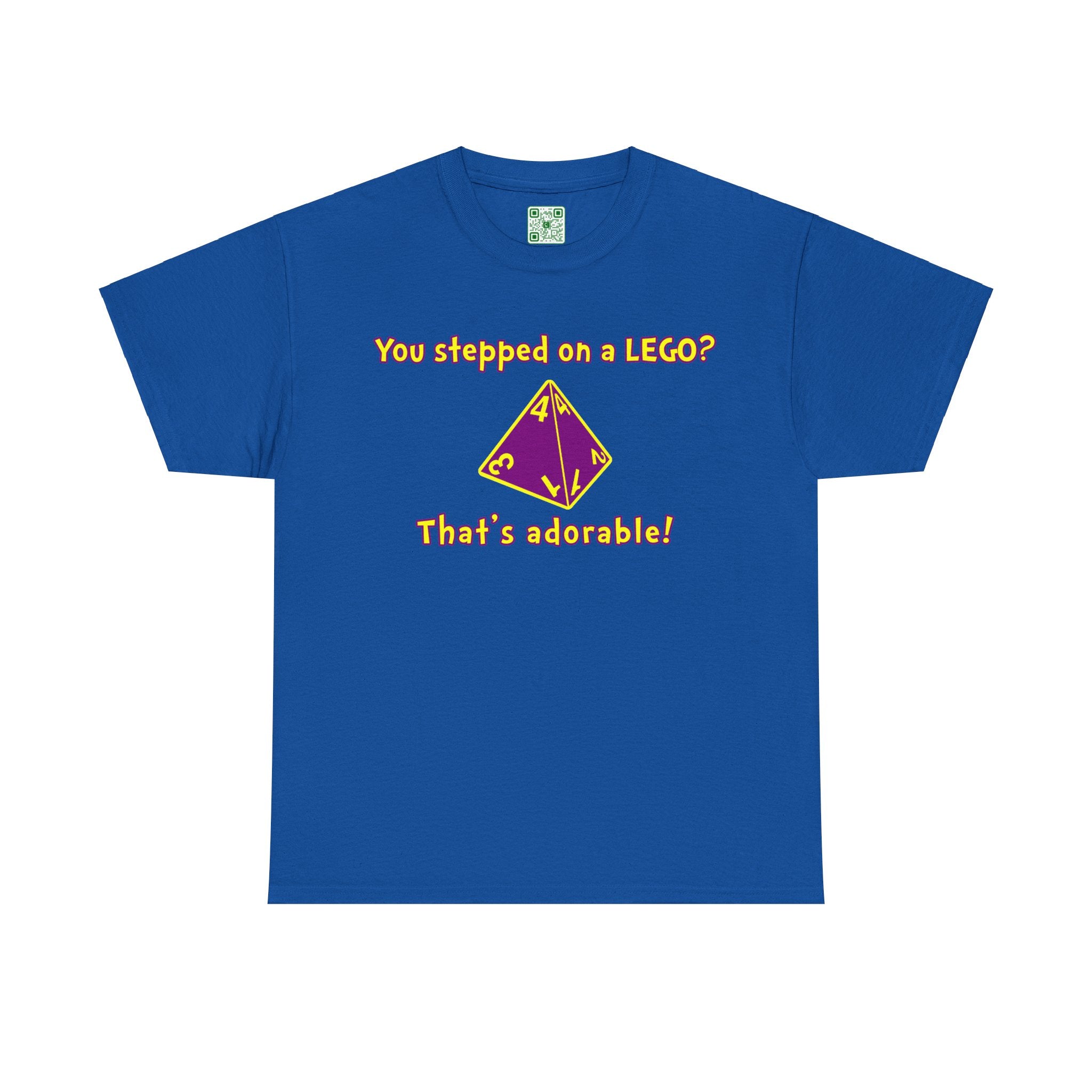 Load image into Gallery viewer, "You stepped on a LEGO? That's adorable." - Unisex Heavy Cotton Tee