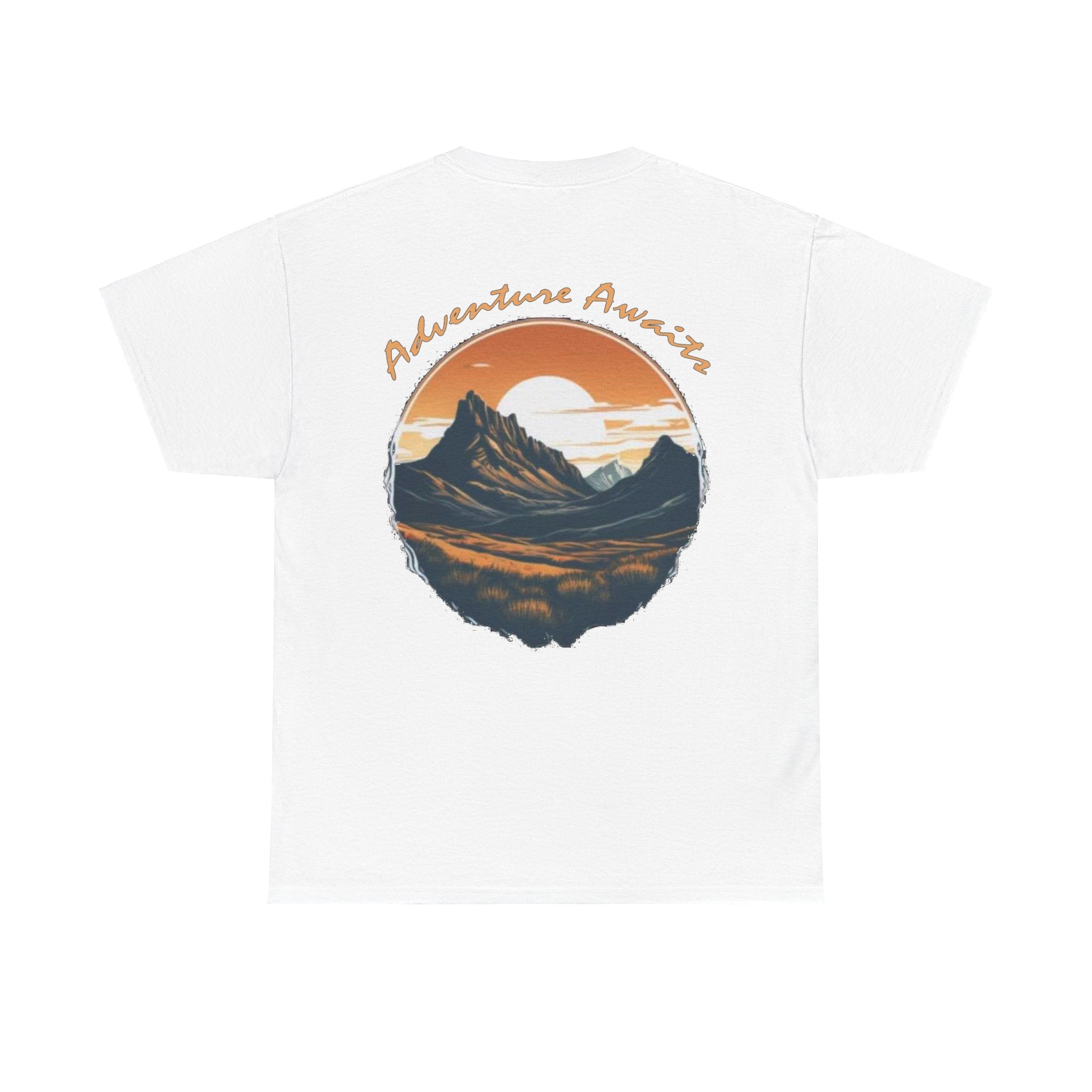 Load image into Gallery viewer, Wanderlust Nutrition: "Adventure Awaits" - Unisex Heavy Cotton Tee