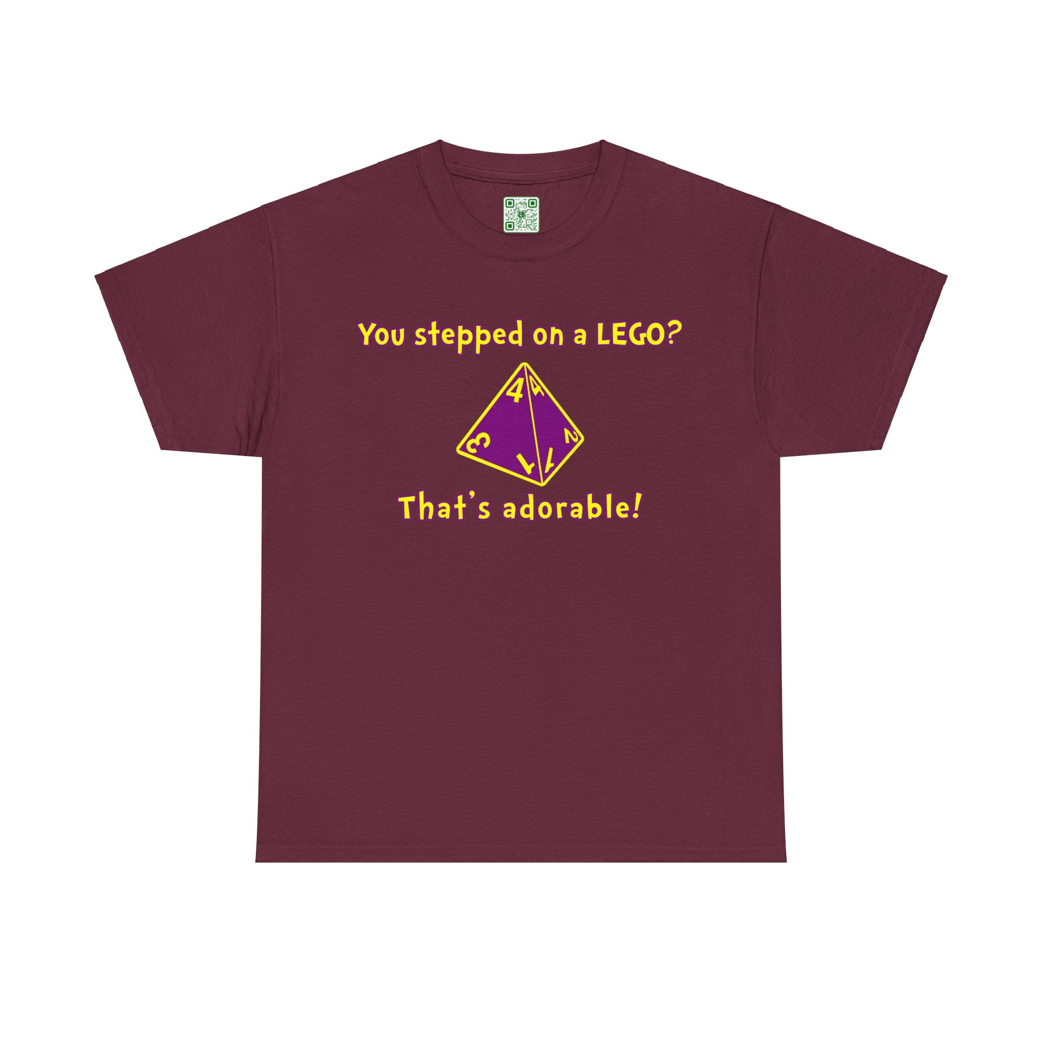 Load image into Gallery viewer, "You stepped on a LEGO? That's adorable." - Unisex Heavy Cotton Tee