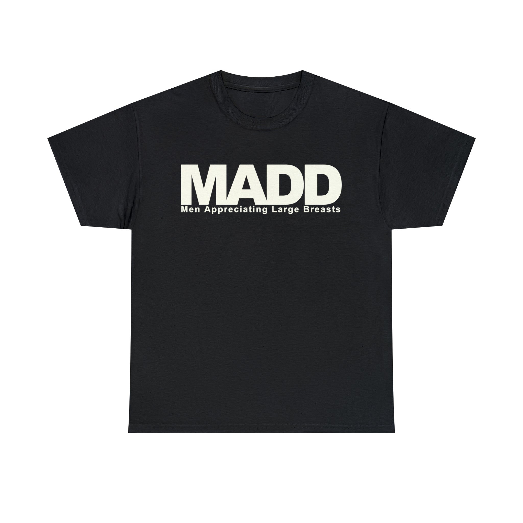Load image into Gallery viewer, "MADD: Men Appreciating Large Breasts" - Unisex Heavy Cotton Tee