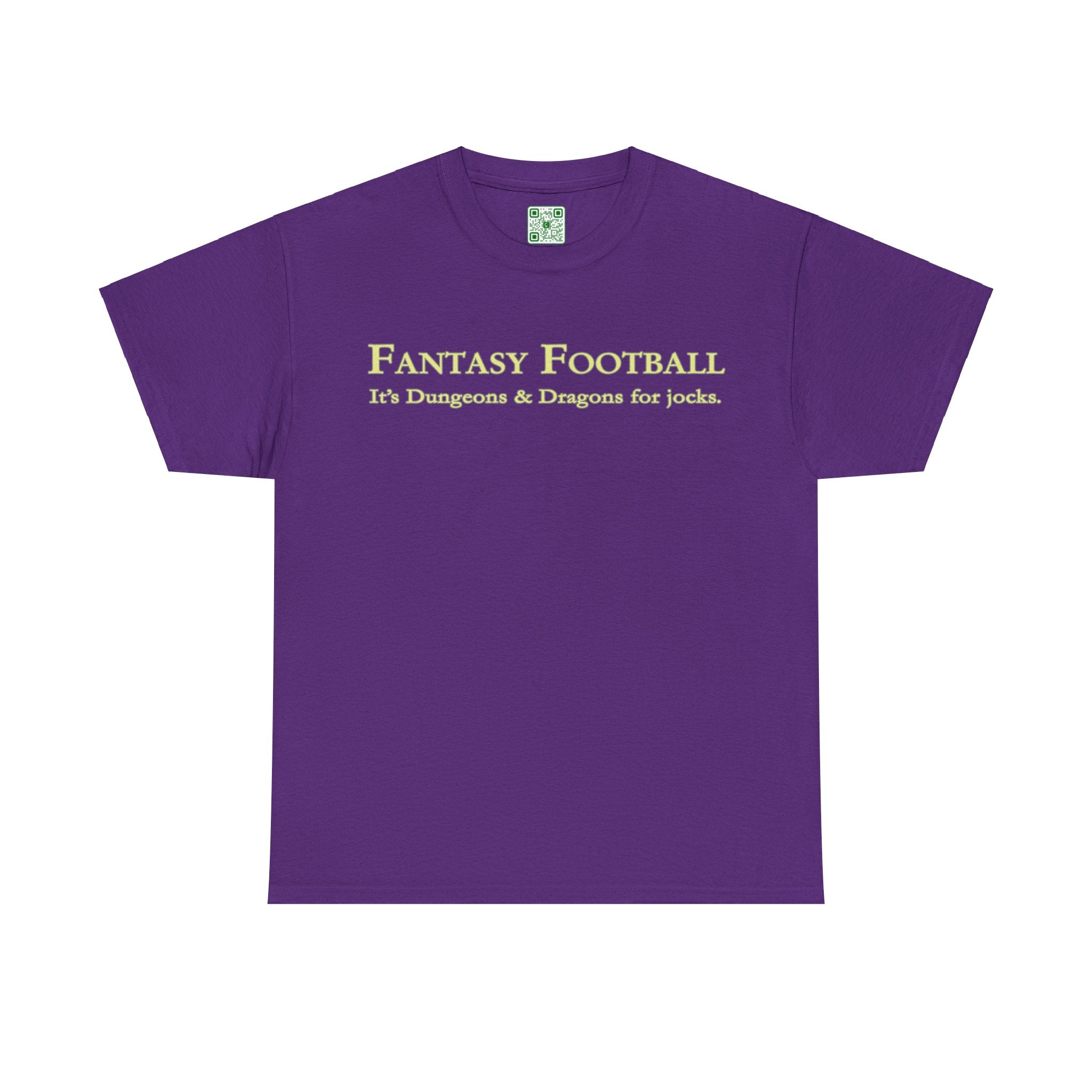Load image into Gallery viewer, "Fantasy Football: It's Dungeons and Dragons for jocks." - Unisex Heavy Cotton Tee