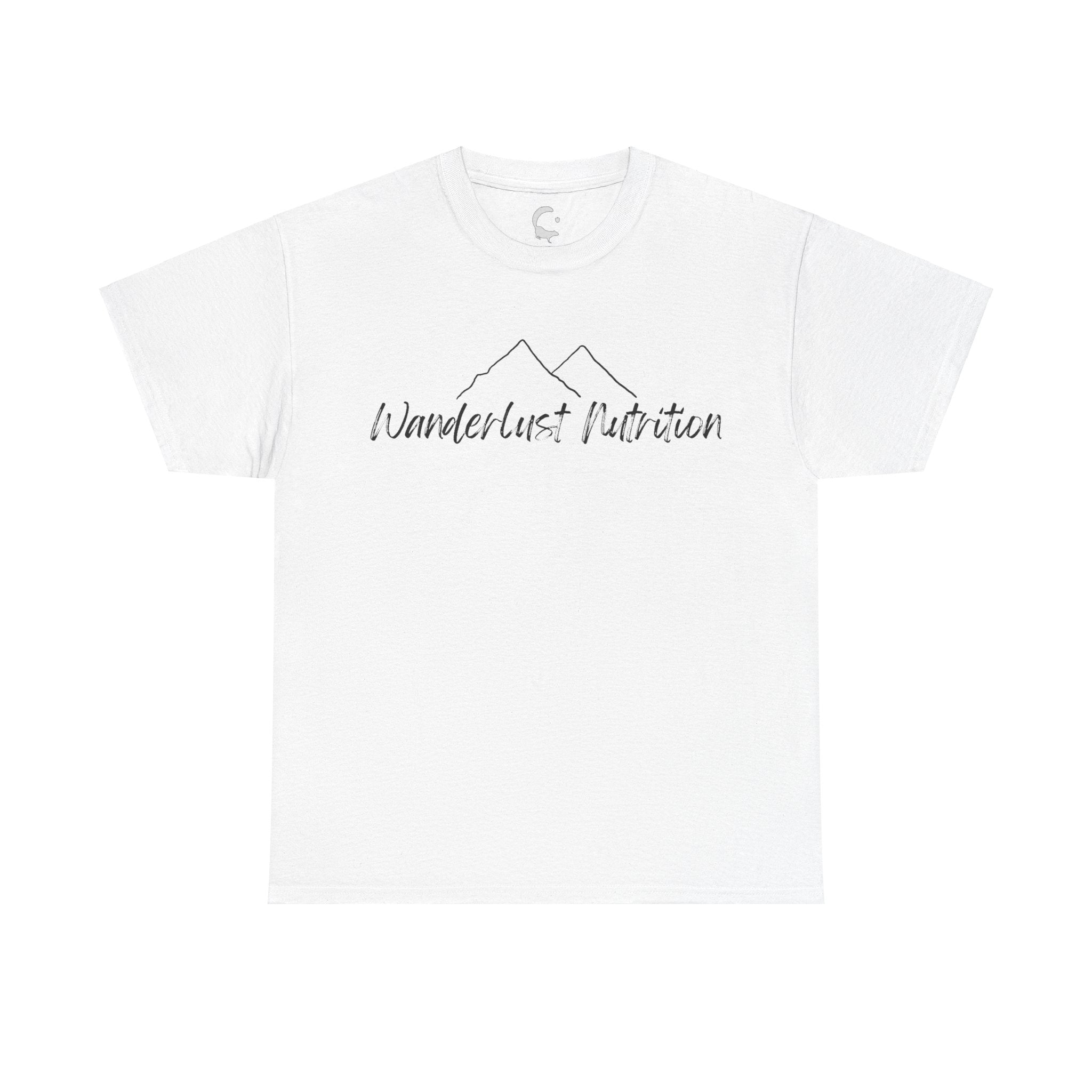 Load image into Gallery viewer, Wanderlust Nutrition: "Adventure Awaits" - Unisex Heavy Cotton Tee