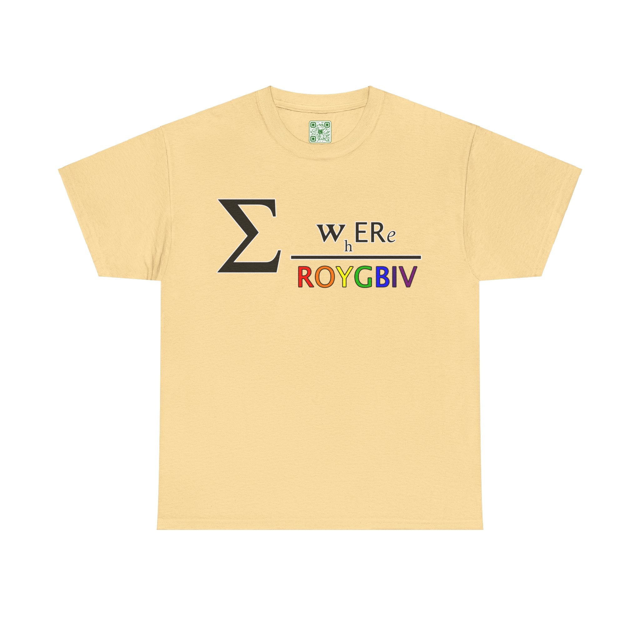 Load image into Gallery viewer, "Sum WhERe over the rainbow" - Unisex Heavy Cotton Tee