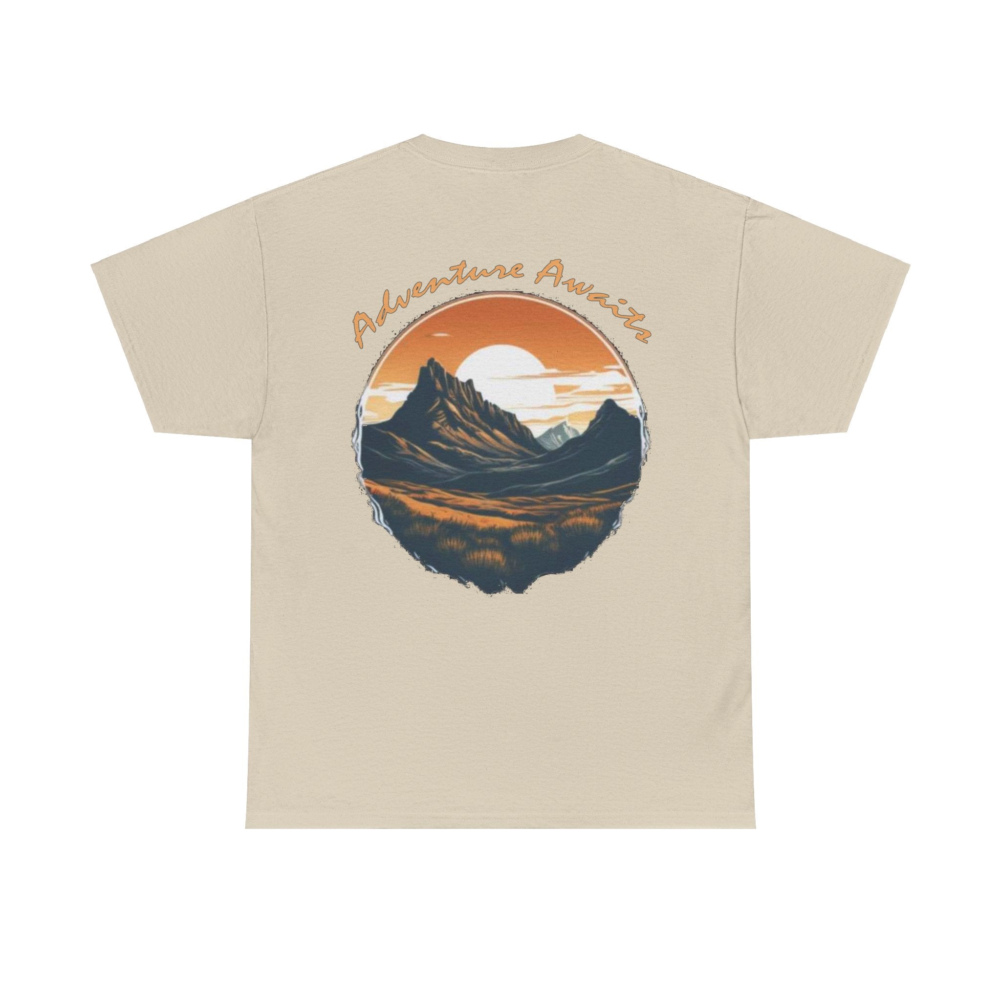 Load image into Gallery viewer, Wanderlust Nutrition: "Adventure Awaits" - Unisex Heavy Cotton Tee