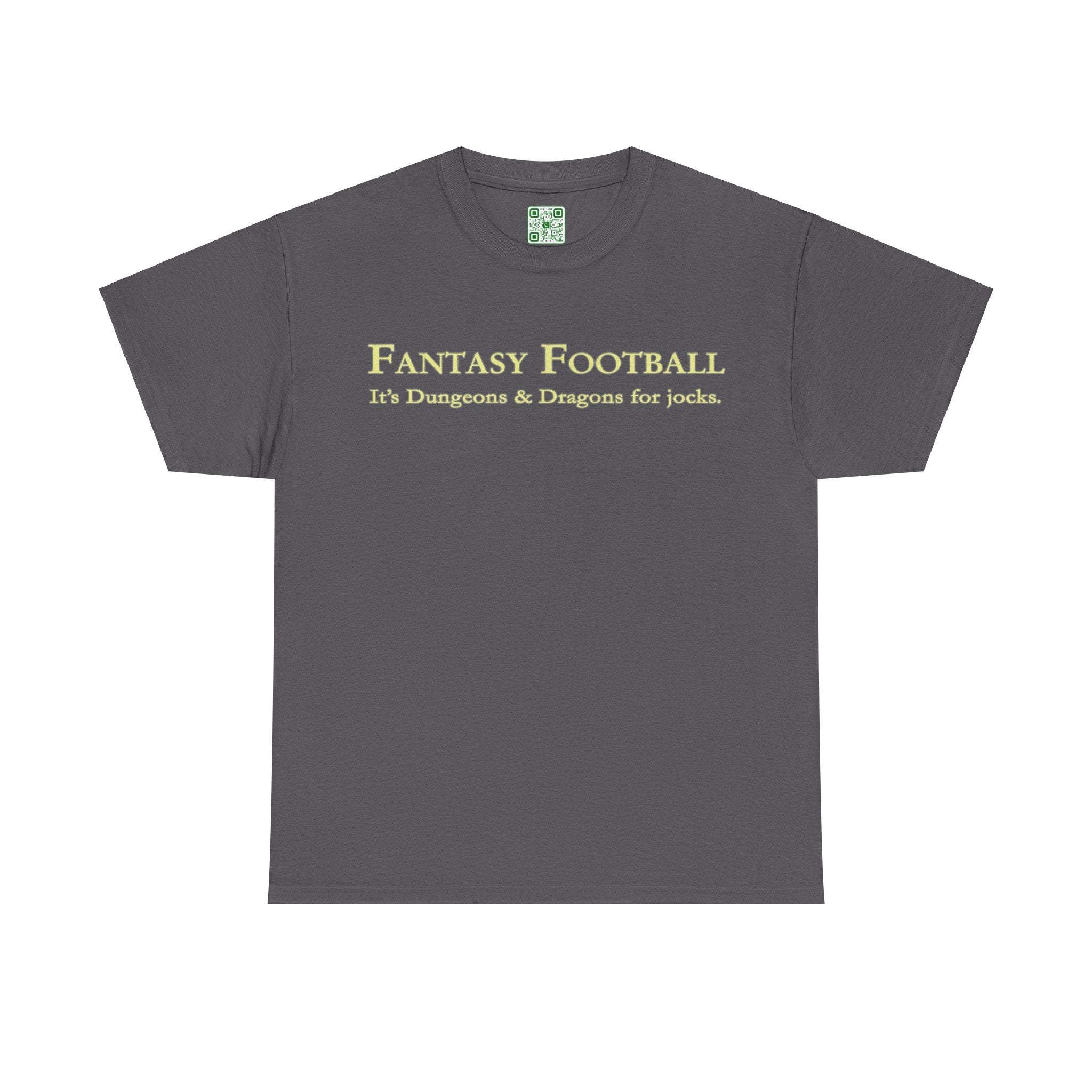 Load image into Gallery viewer, "Fantasy Football: It's Dungeons and Dragons for jocks." - Unisex Heavy Cotton Tee