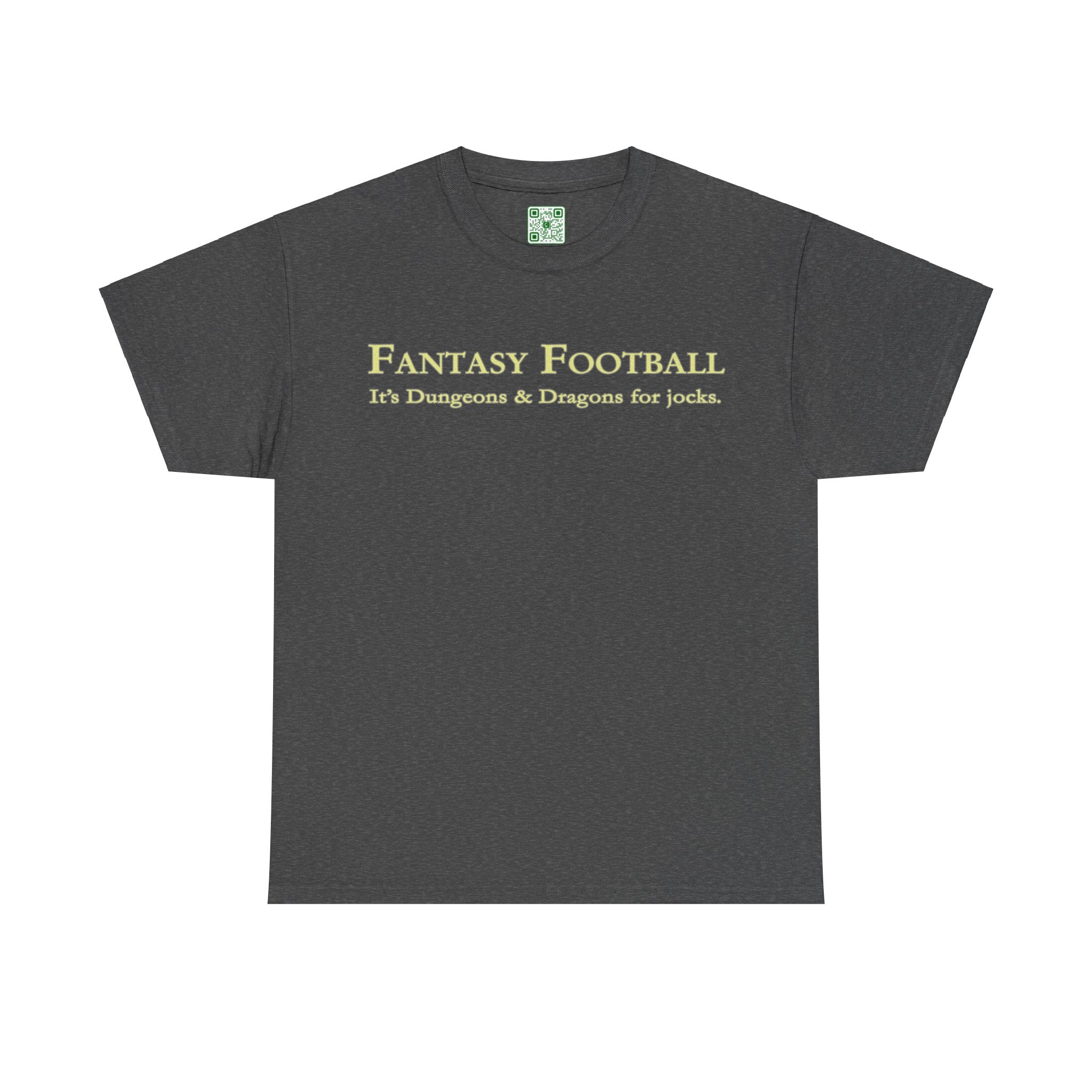 Load image into Gallery viewer, "Fantasy Football: It's Dungeons and Dragons for jocks." - Unisex Heavy Cotton Tee