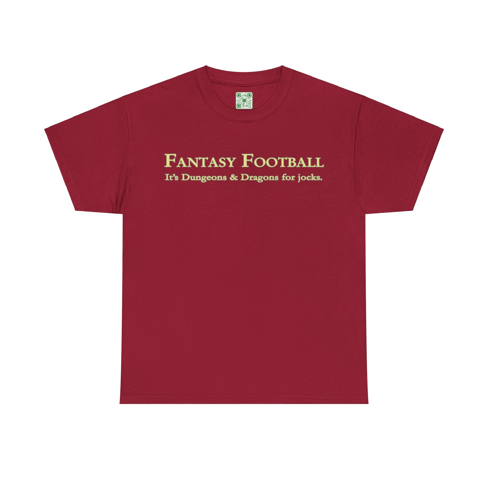 Load image into Gallery viewer, "Fantasy Football: It's Dungeons and Dragons for jocks." - Unisex Heavy Cotton Tee