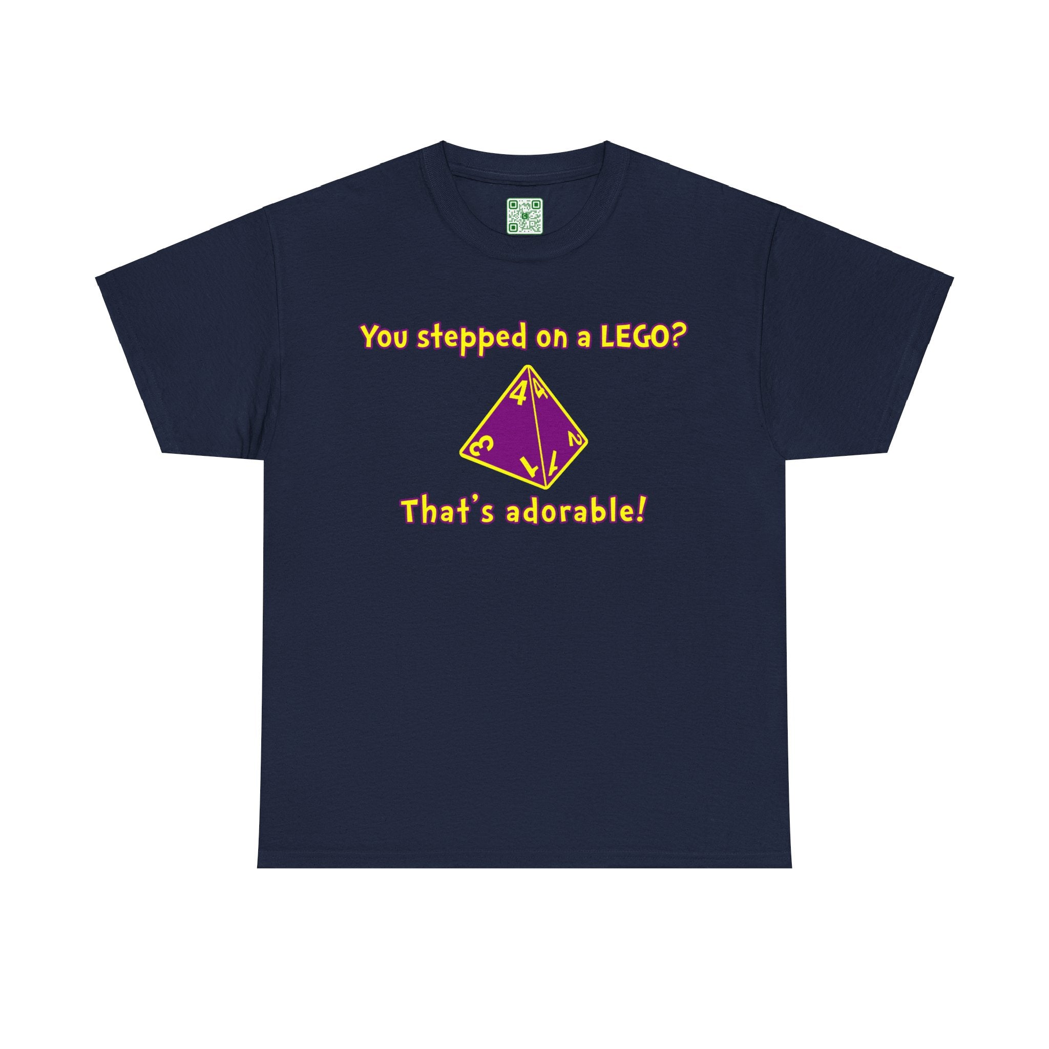 Load image into Gallery viewer, "You stepped on a LEGO? That's adorable." - Unisex Heavy Cotton Tee