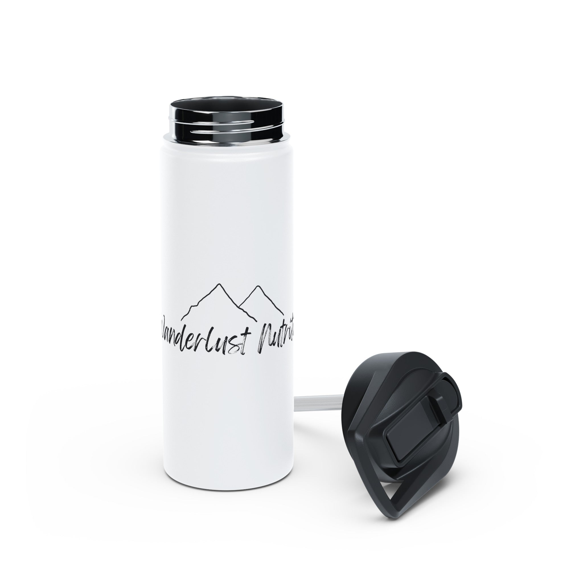 Load image into Gallery viewer, Wanderlust Nutrition Stainless Steel Water Bottle
