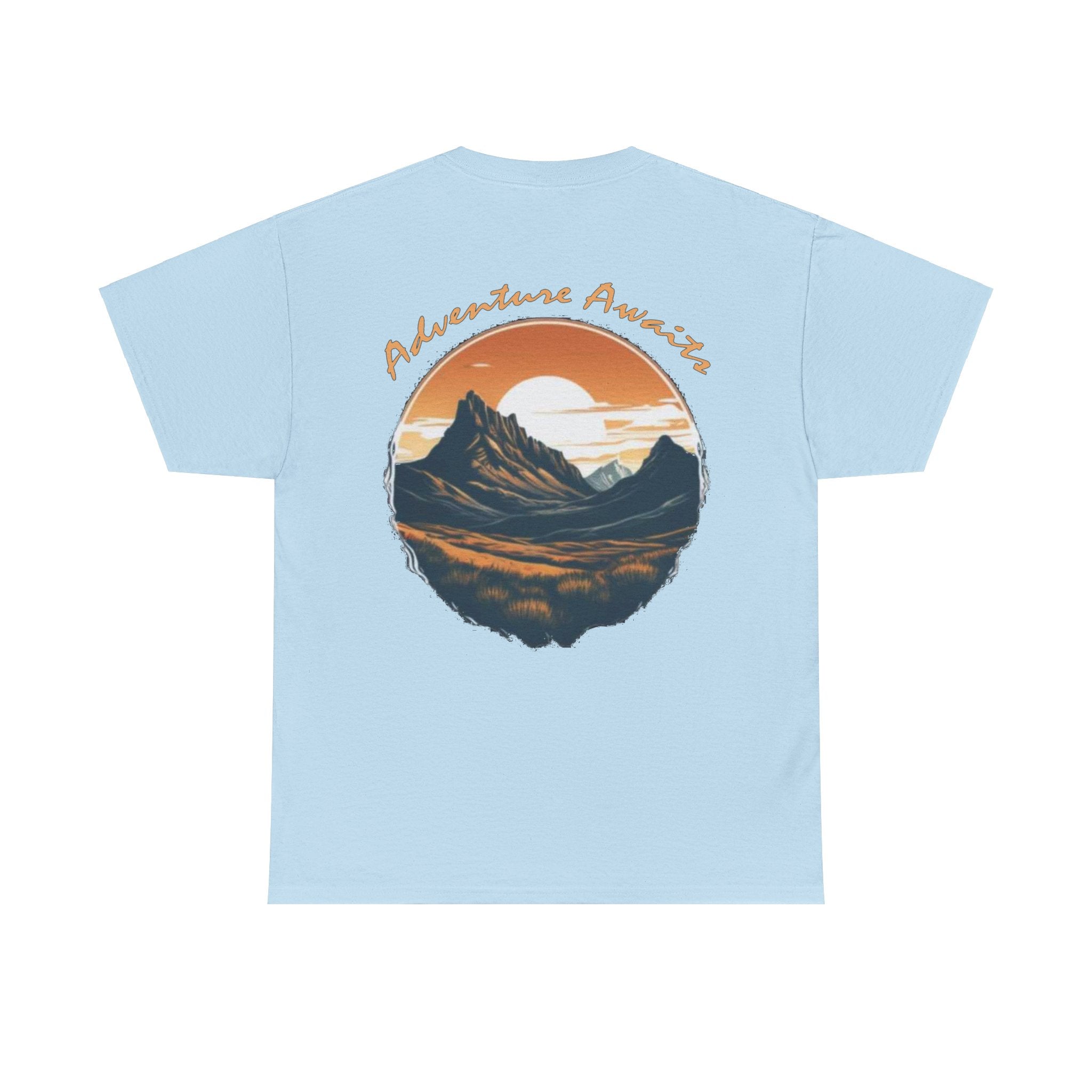 Load image into Gallery viewer, Wanderlust Nutrition: &quot;Adventure Awaits&quot; - Unisex Heavy Cotton Tee
