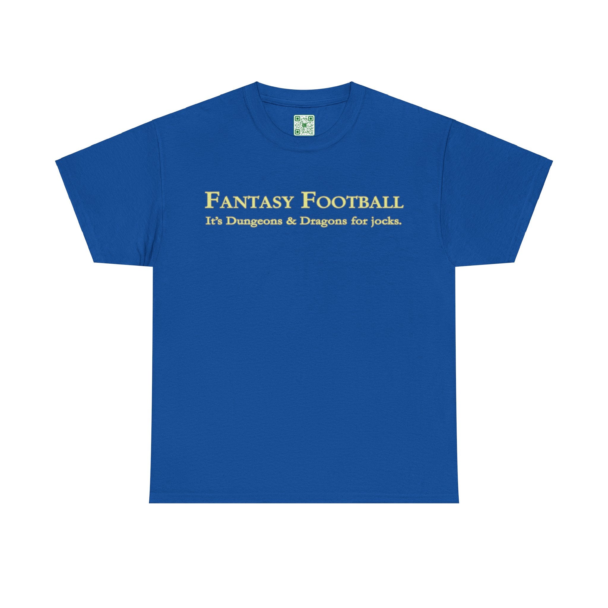 Load image into Gallery viewer, &quot;Fantasy Football: It&#39;s Dungeons and Dragons for jocks.&quot; - Unisex Heavy Cotton Tee
