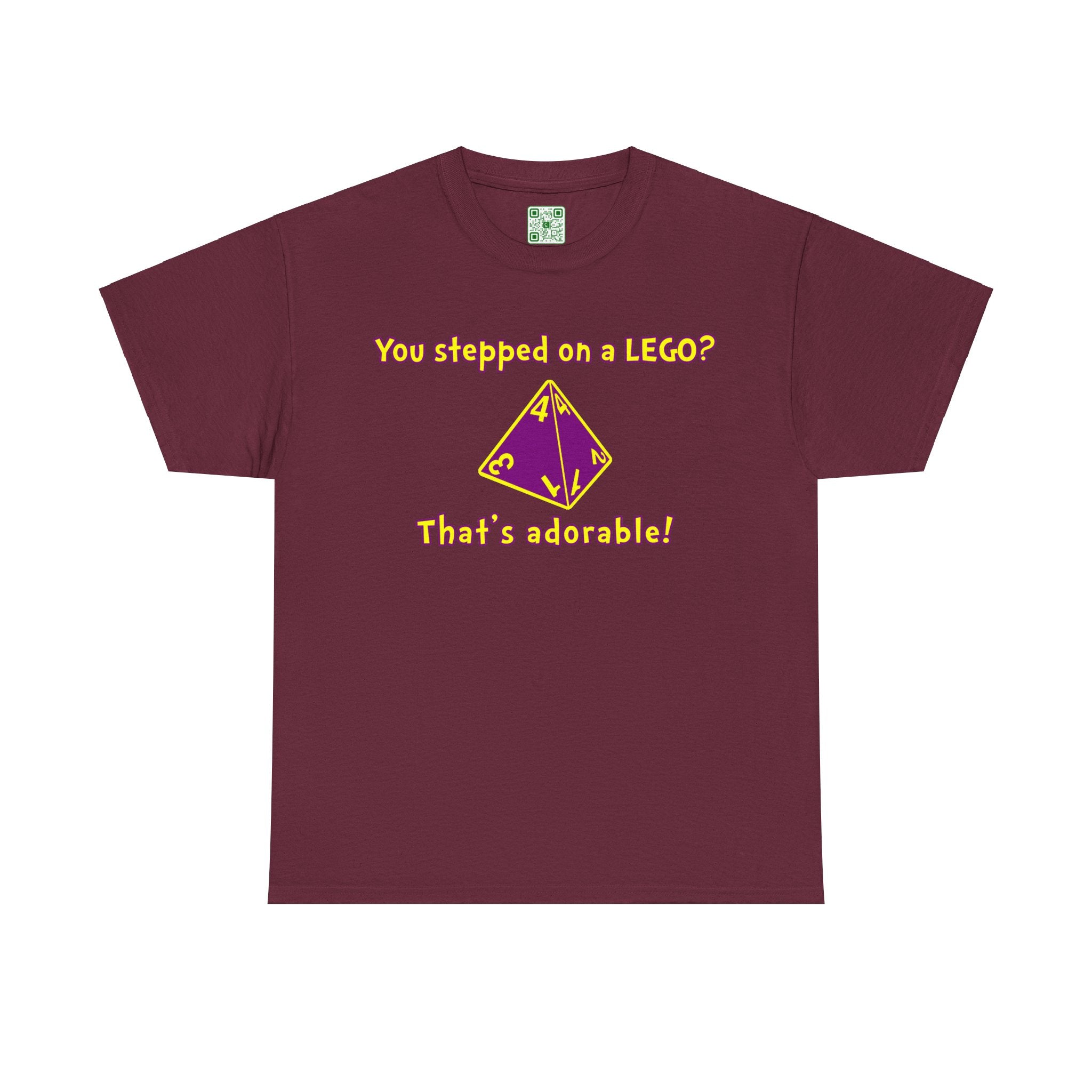 Load image into Gallery viewer, &quot;You stepped on a LEGO? That&#39;s adorable.&quot; - Unisex Heavy Cotton Tee
