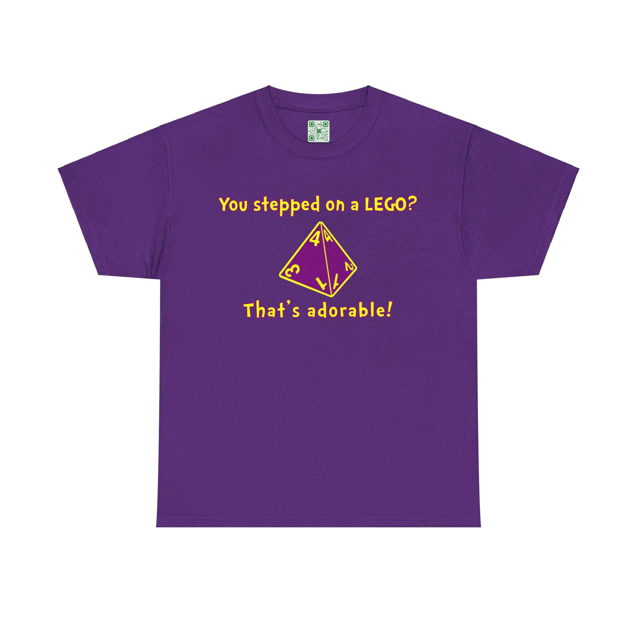 Load image into Gallery viewer, &quot;You stepped on a LEGO? That&#39;s adorable.&quot; - Unisex Heavy Cotton Tee
