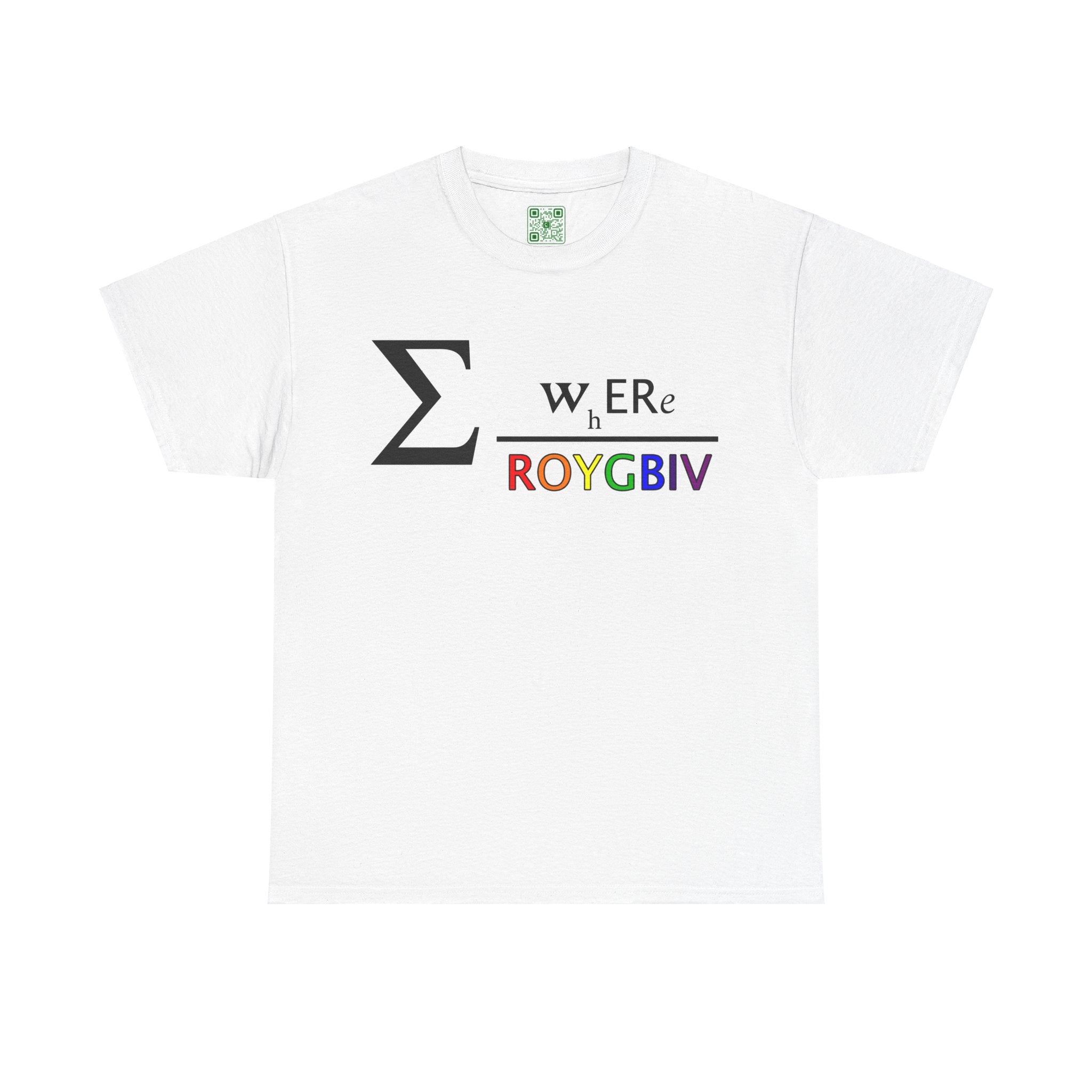 Load image into Gallery viewer, &quot;Sum WhERe over the rainbow&quot; - Unisex Heavy Cotton Tee
