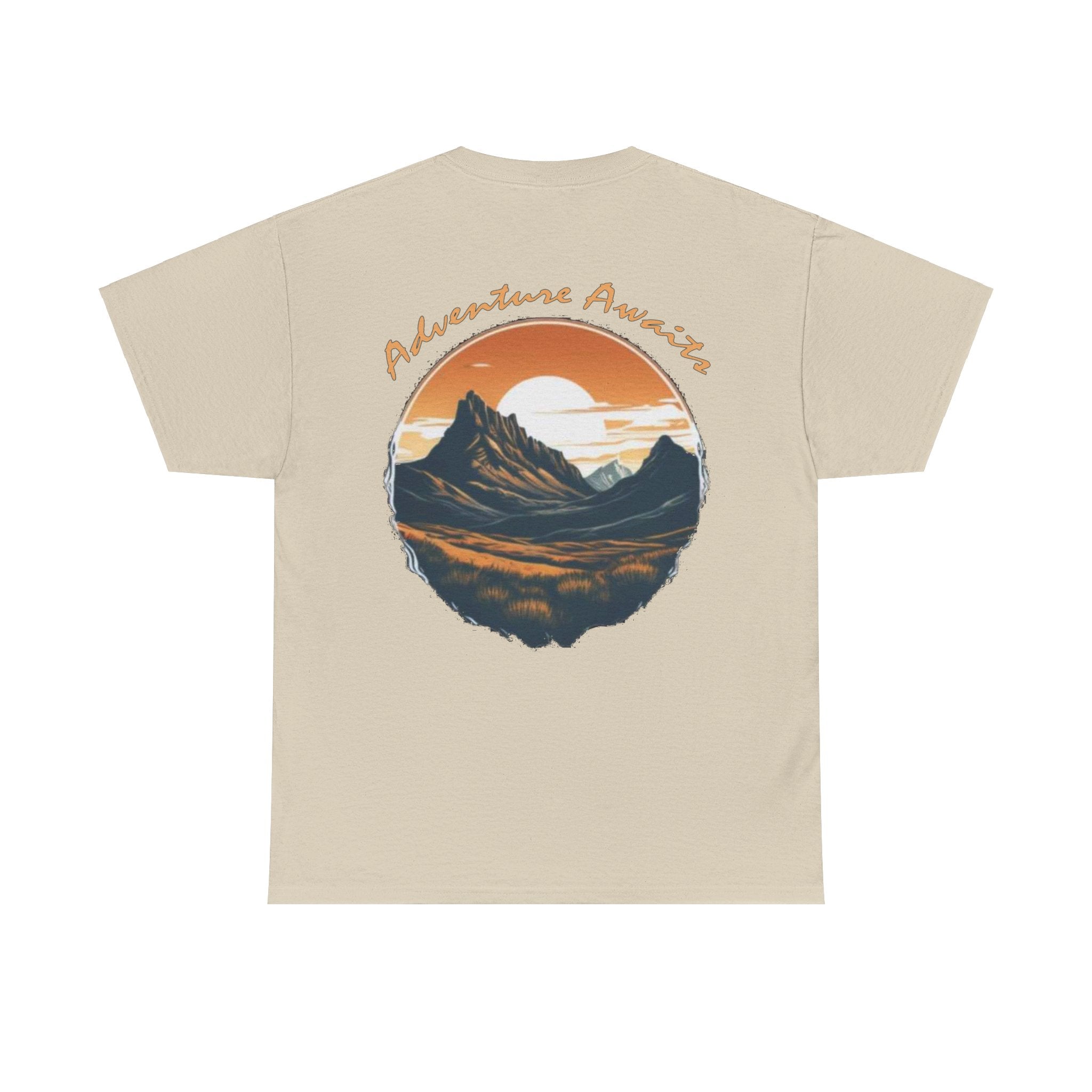 Load image into Gallery viewer, Wanderlust Nutrition: &quot;Adventure Awaits&quot; - Unisex Heavy Cotton Tee
